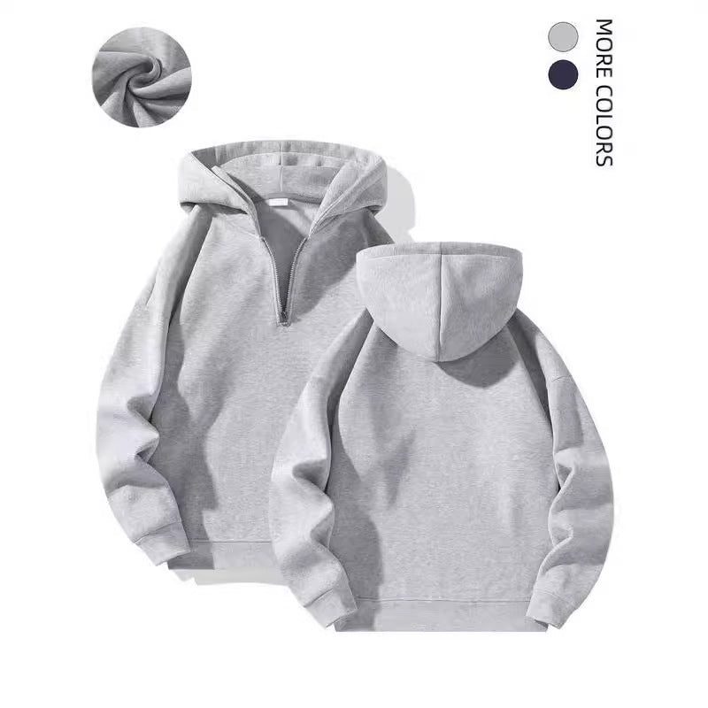 Autumn And Winter Men's Zipper Hoodie Loose Sports Sweater