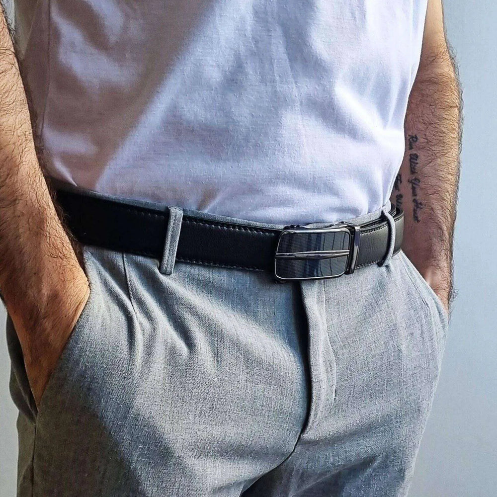 Men's Ratchet Belt Leather Mens Belt With Slide Buckle Ratchet Belts For Men USA - EX-STOCK CANADA