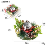 Christmas candle wreath Xmas New Year candle holders decors