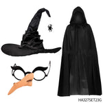 Halloween Large Ruched Felt Witch Hat cosplay costume