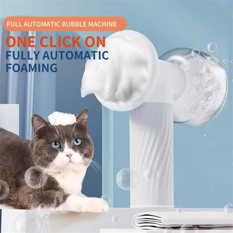 Electric Automatic Foaming Pet Bath Brush with Soap Dispenser - EX-STOCK CANADA