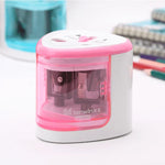 Electric pencil sharpener: child-safe, learning stationery for primary school. - EX-STOCK CANADA