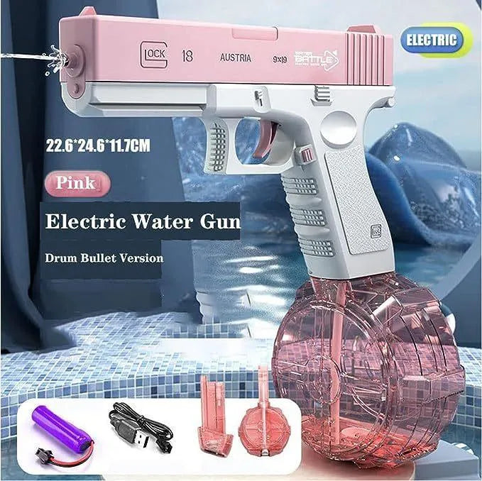 Electric Water Gun, Automatic Water Gun, 58CC 434CC Large Capacity, Range Up To 32 Feet, Summer Water Gun Toys - EX-STOCK CANADA