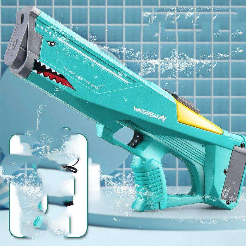 Electric Water Gun Shark Toy: High Pressure Outdoor Beach Fun! - EX-STOCK CANADA