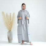 Elegant Base Shawl Skirt Three-piece Set Suit for Arabian Dubai Middle East Women - EX-STOCK CANADA