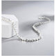 Elegant Light Luxury Silver-plated Broken Silver Blessing Card Bracelet - EX-STOCK CANADA
