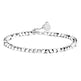 Elegant Light Luxury Silver-plated Broken Silver Blessing Card Bracelet - EX-STOCK CANADA