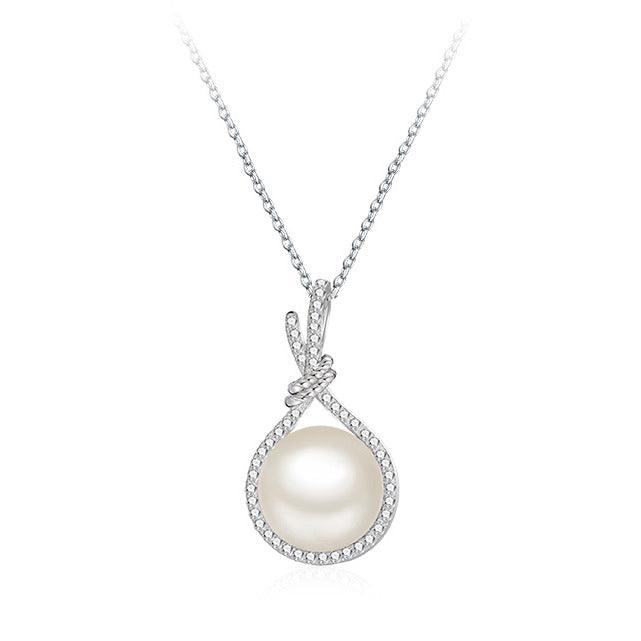 Elegant Natural Shell Pearls White Pearl Pendant Necklace - EX-STOCK CANADA