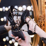 Elegant Pointy Luxury Fairy High Heel Stiletto Shoe Wedding Shoe Party Shoe One-Line strap Buckle Sandal Shoe - EX-STOCK CANADA
