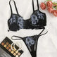 Embroidered Lace Sexy Lingerie Temptation Lingerie Set - EX-STOCK CANADA