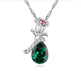 Enamored Rose Crystal Pendant Necklace Set - EX-STOCK CANADA