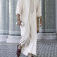 Ethnic Style Loose Casual Embroidery White Arab Robe - EX-STOCK CANADA