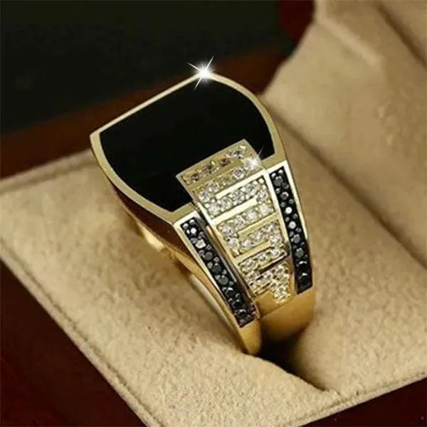 European And American Hip Hop Ring Full Diamond Ring - EX-STOCK CANADA