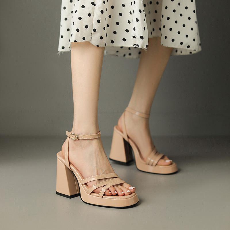 European And American Style Roman High Heels Fashion Women's Shoes - EX-STOCK CANADA