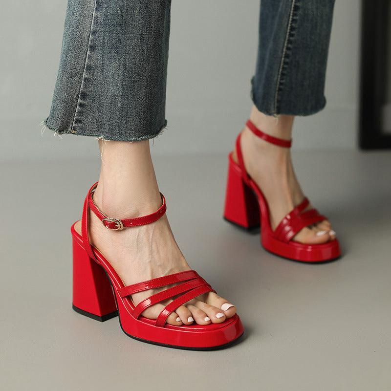 European And American Style Roman High Heels Fashion Women's Shoes - EX-STOCK CANADA