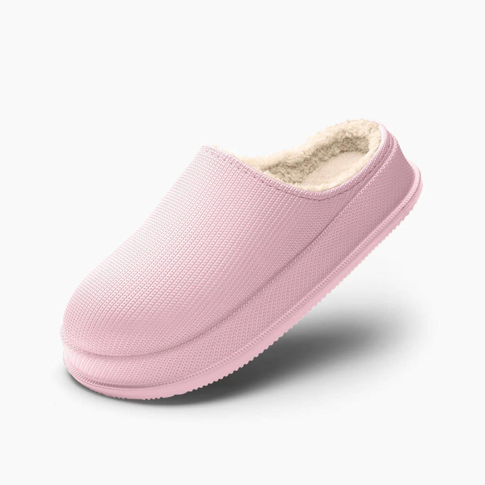 EVA Autumn And Winter Poop Feeling Plus Size Couple Waterproof Non-slip Warm Home Cotton Slippers - EX-STOCK CANADA