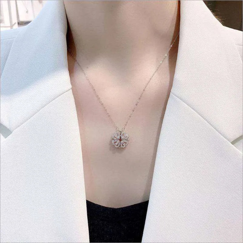 Explosive Style Detachable Deformed Four leaf Clover Women Necklace - EX-STOCK CANADA