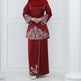 Exquisite Embroidery Two-piece Suit for Turkey Dubai Middle East Women Abaya inspired - EX-STOCK CANADA