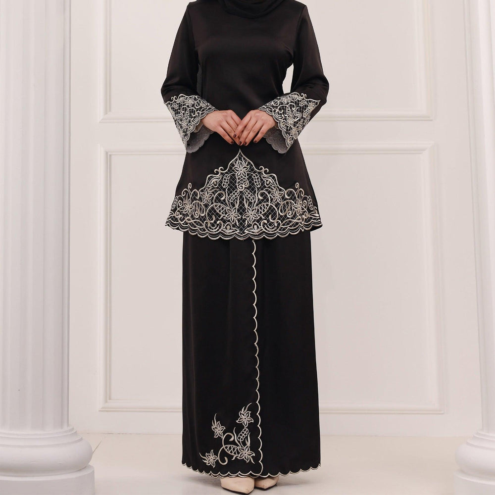 Exquisite Embroidery Two-piece Suit for Turkey Dubai Middle East Women Abaya inspired - EX-STOCK CANADA