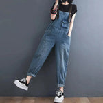 Y2K Women's Denim Jeans Romper suit Street Denim Strap Jumpsuit