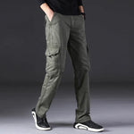 Overalls Men's Outdoor Casual Trousers Pure Cotton Straight Loose Multi-pocket Cargo Pant