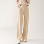 High Waist Casual All-match Knitted Mop Trousers Thickened