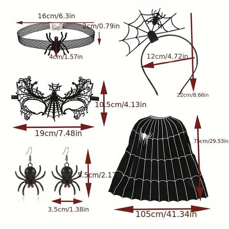 Halloween Witch Accessories Props Costume Set 5 pcs