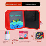 10-sided Children's Early Education Picture Book Double-sided Graffiti Drawing Board Portable Children Drawing Coloring Book