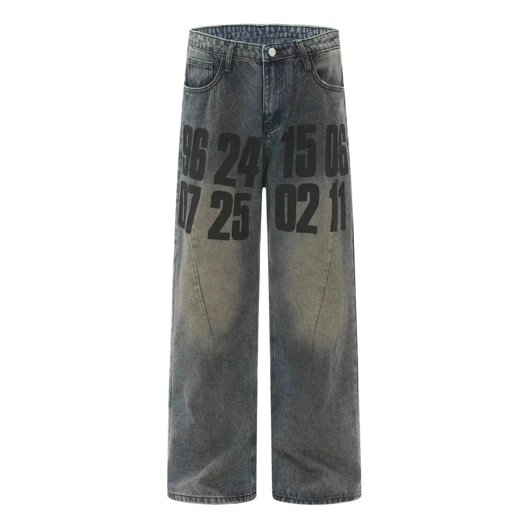 High Street American Lavato in difficoltà in difficoltà jeans baggy jeans pantalone unisex