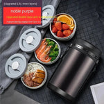 Multi-layer Insulated Lunch Box Large Capacity Separated Bento Box 316 Stainless Steel Thermal Insulated Bento Lunch Box