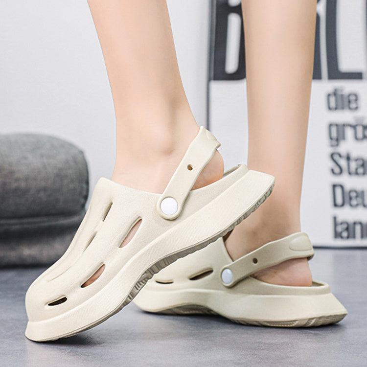 Fashion Clogs Shoes Summer Ankle-wrap Slippers Garden Beach Shoes - EX-STOCK CANADA