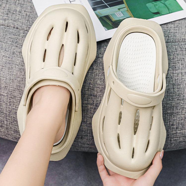 Fashion Clogs Shoes Summer Ankle-wrap Slippers Garden Beach Shoes - EX-STOCK CANADA