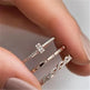 Fashion Creative Cross Zircon Rhinestone Ring 3 pieces Rose Gold Rhinestone Ring - EX-STOCK CANADA