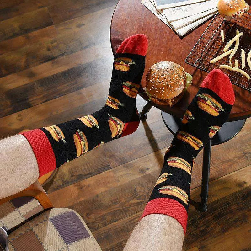 Fashion Creative Hamburger Pizza Alien Men Socks Cute Series - EX-STOCK CANADA