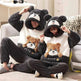 Fashion Hooded Coral Fleece Casual Loungewear Set - EX-STOCK CANADA