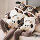 Fashion Hooded Coral Fleece Casual Loungewear Set - EX-STOCK CANADA