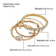 Fashion Jewelry 4 Pcs Crystal Bracelet Set Bohemian Design For Women Vintage Luxury Twisted Cuff Chains Armband Jewelry Accessories - EX-STOCK CANADA