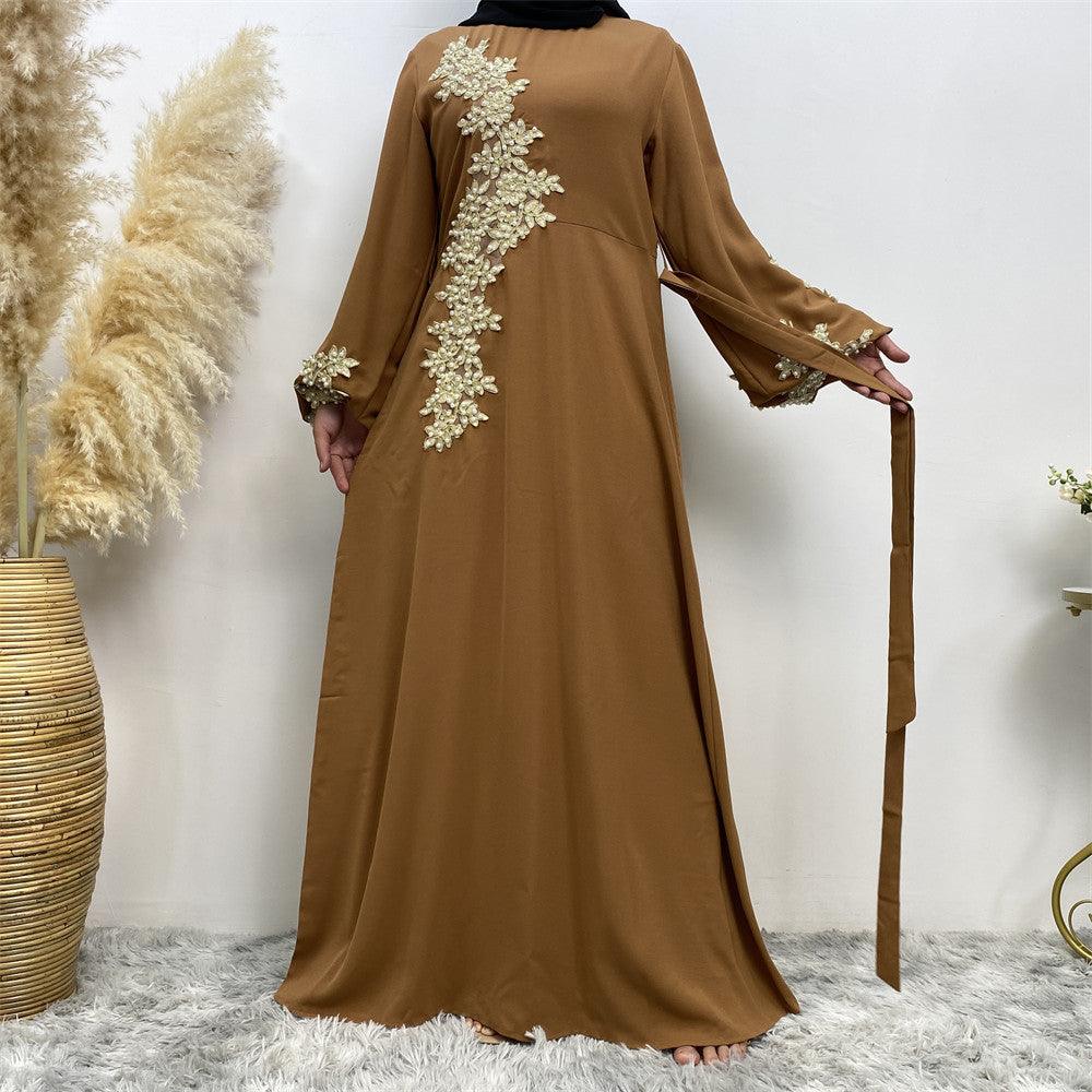 Fashion Lace Beaded Arab Dress Women - EX-STOCK CANADA