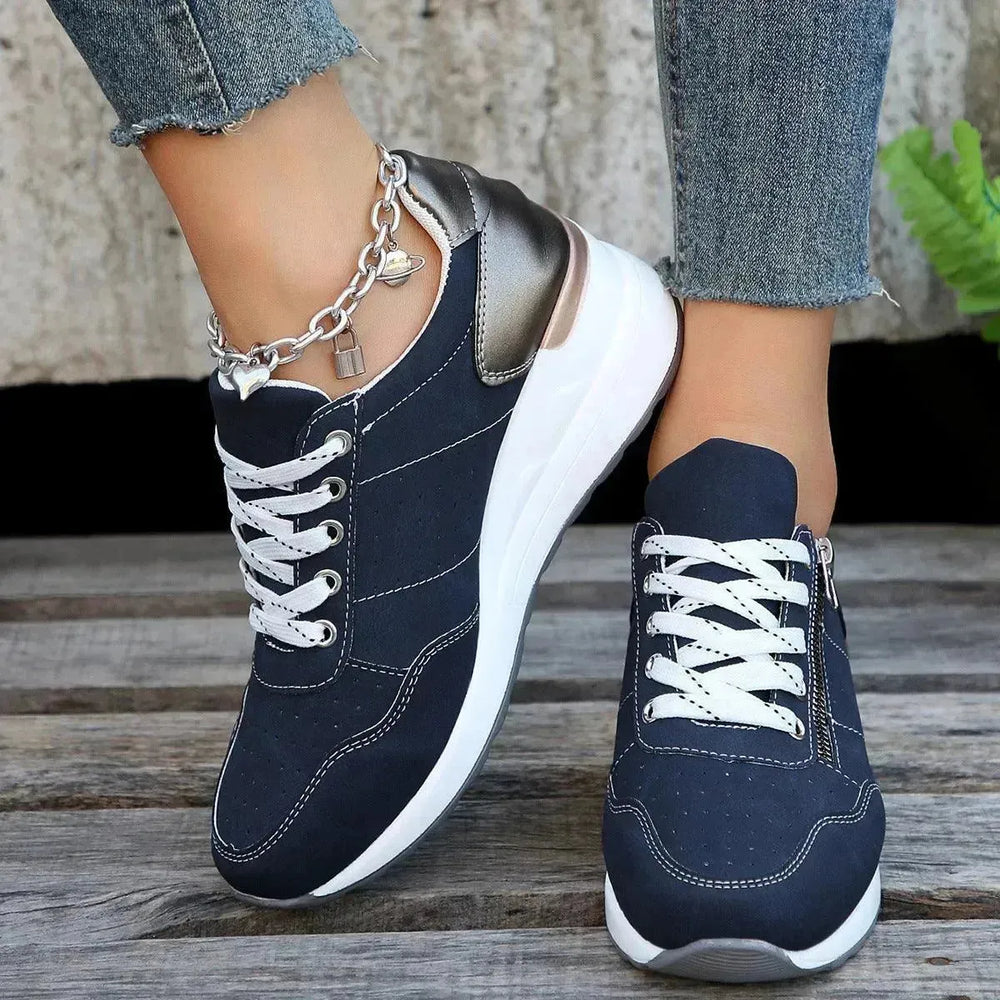 Fashion Lace-up Sneakers Women Cozy Thick-soled Sports Sneakers Shoes foe women - EX-STOCK CANADA