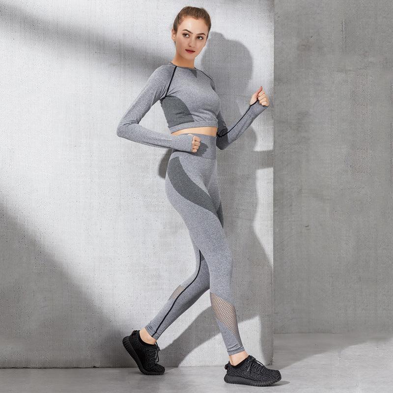 Fashion long sleeve sexy gym suit - EX-STOCK CANADA