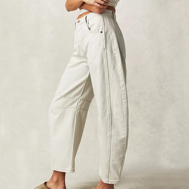 Fashion Loose Wide-leg Pants Summer Sports Straight Casual Cotton Trousers Women's Trouser Pant - EX-STOCK CANADA