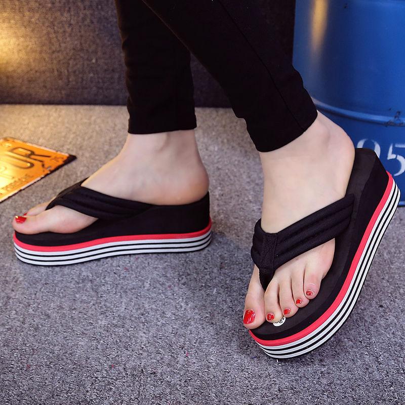 Fashion Outside Wear Beach Non-slip Platform Slippers - EX-STOCK CANADA