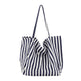 Fashion Shopper Handbags Women Striped Canvas Totes - EX-STOCK CANADA