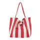 Fashion Shopper Handbags Women Striped Canvas Totes - EX-STOCK CANADA