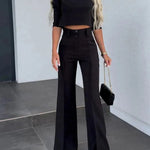 Fashion Tops High Waist Wide Leg - EX-STOCK CANADA