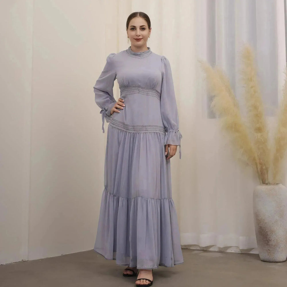 Fashionable and Exquisite Abaya maxi Dress for Exquisite Arab Dubai Turkey Middle Eastern Women. - EX-STOCK CANADA