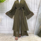Fashionable Arab Cardigan Chiffon Robe - EX-STOCK CANADA