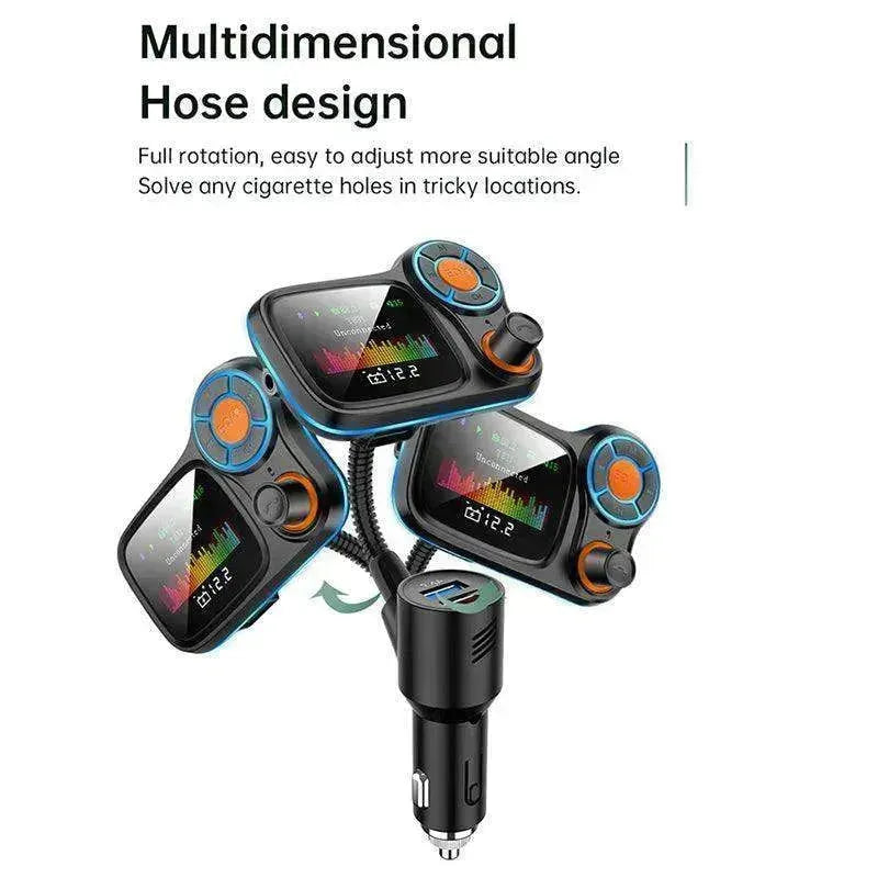 Fashionable Large OLED Color Screen Car Bluetooth MP3 Player - EX-STOCK CANADA