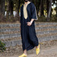 Fashionable Men's Long Shirt Black Arab Robe - EX-STOCK CANADA