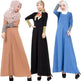 Fashionable Middle East Cuff Stitching Sequined Long Skirt Abaya Dress - EX-STOCK CANADA